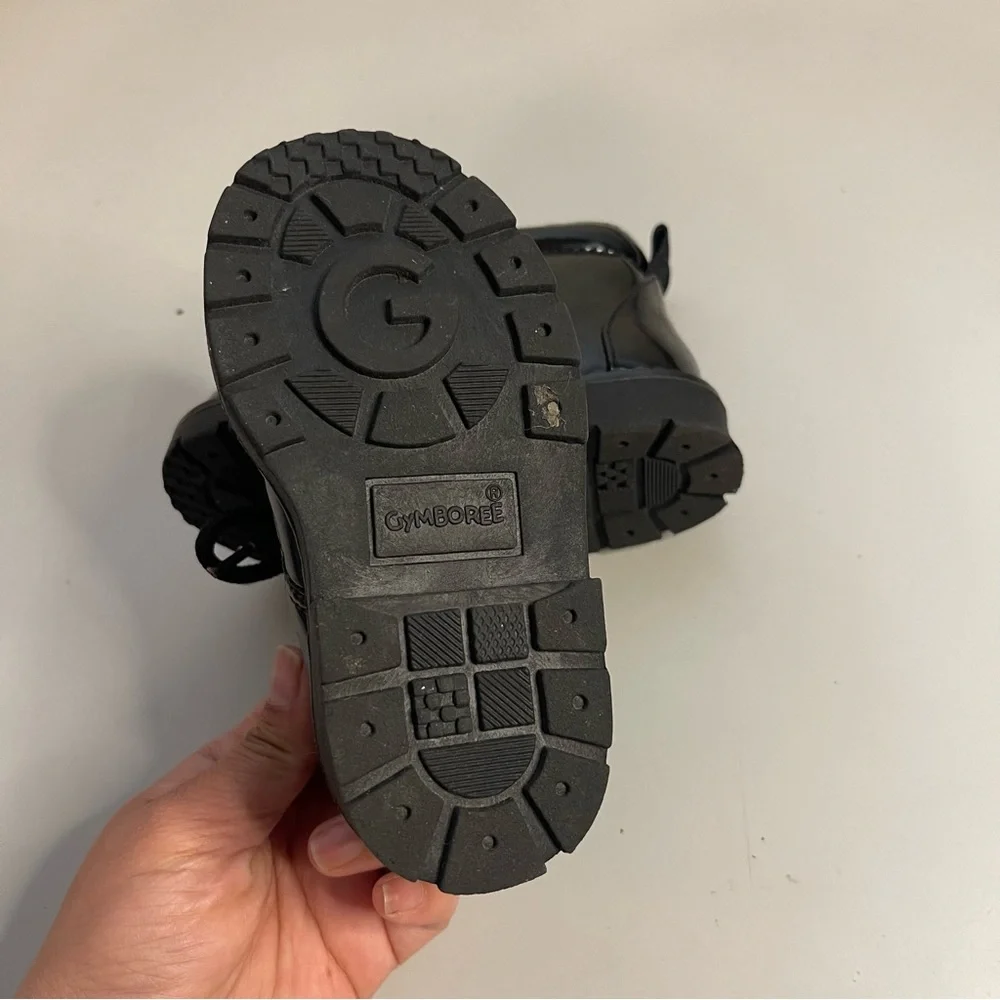 Gymboree Vintage Colorful Tag Black Combat Boots - Picture 7 of 8